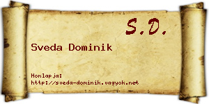 Sveda Dominik névjegykártya